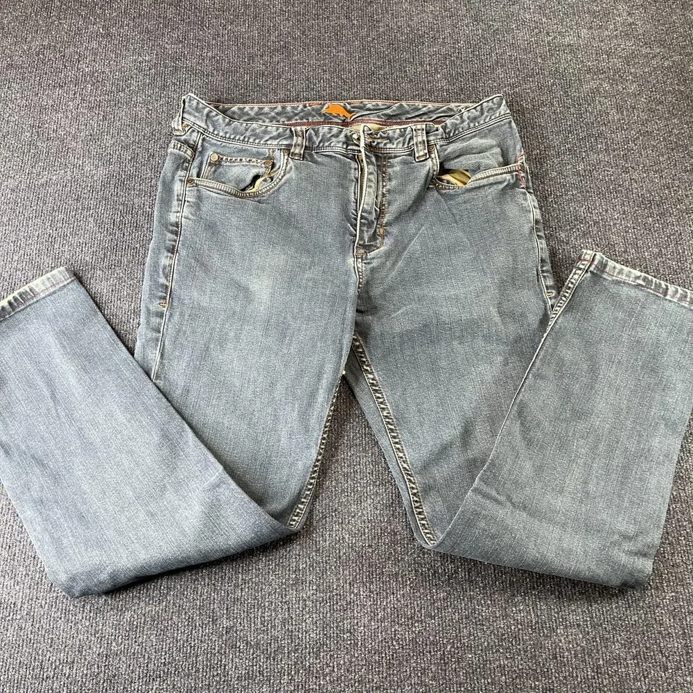 Tommy Bahama Sand Drifter Jeans‎ Mens 35x28 Blue Straight Leg Denim Cotton Blend